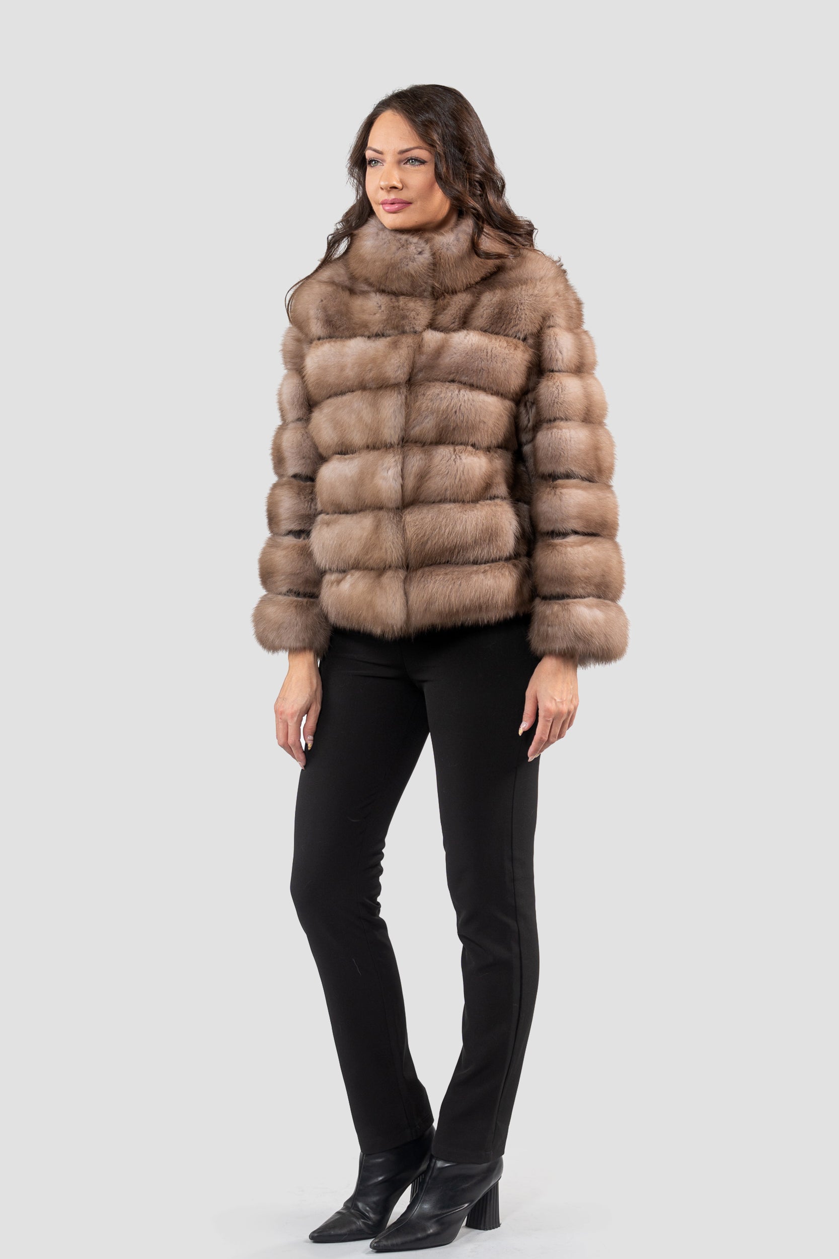 Graphite Baumarten Jacket with Stand Collar