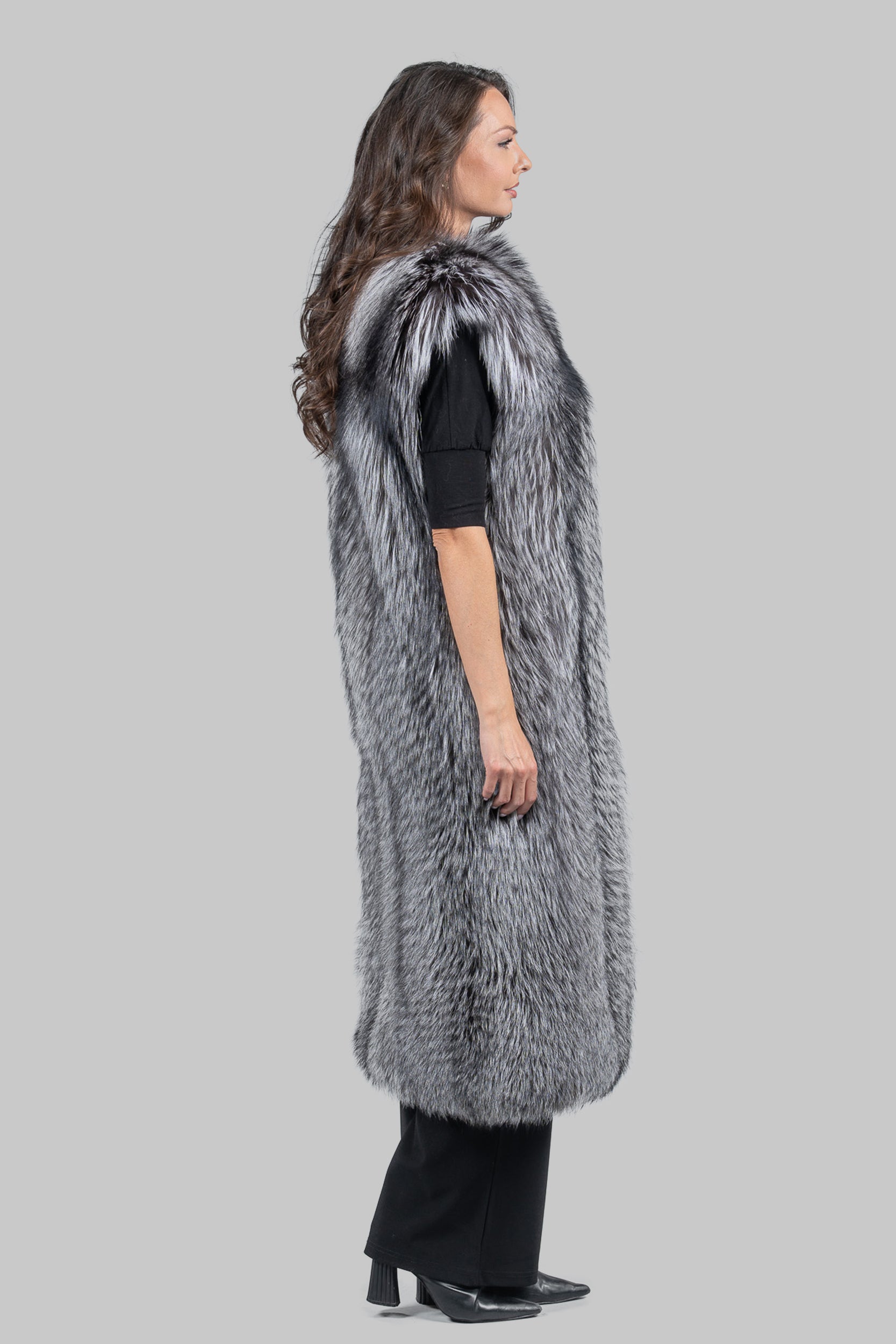 Arizante Full-Length Fox Fur Vest