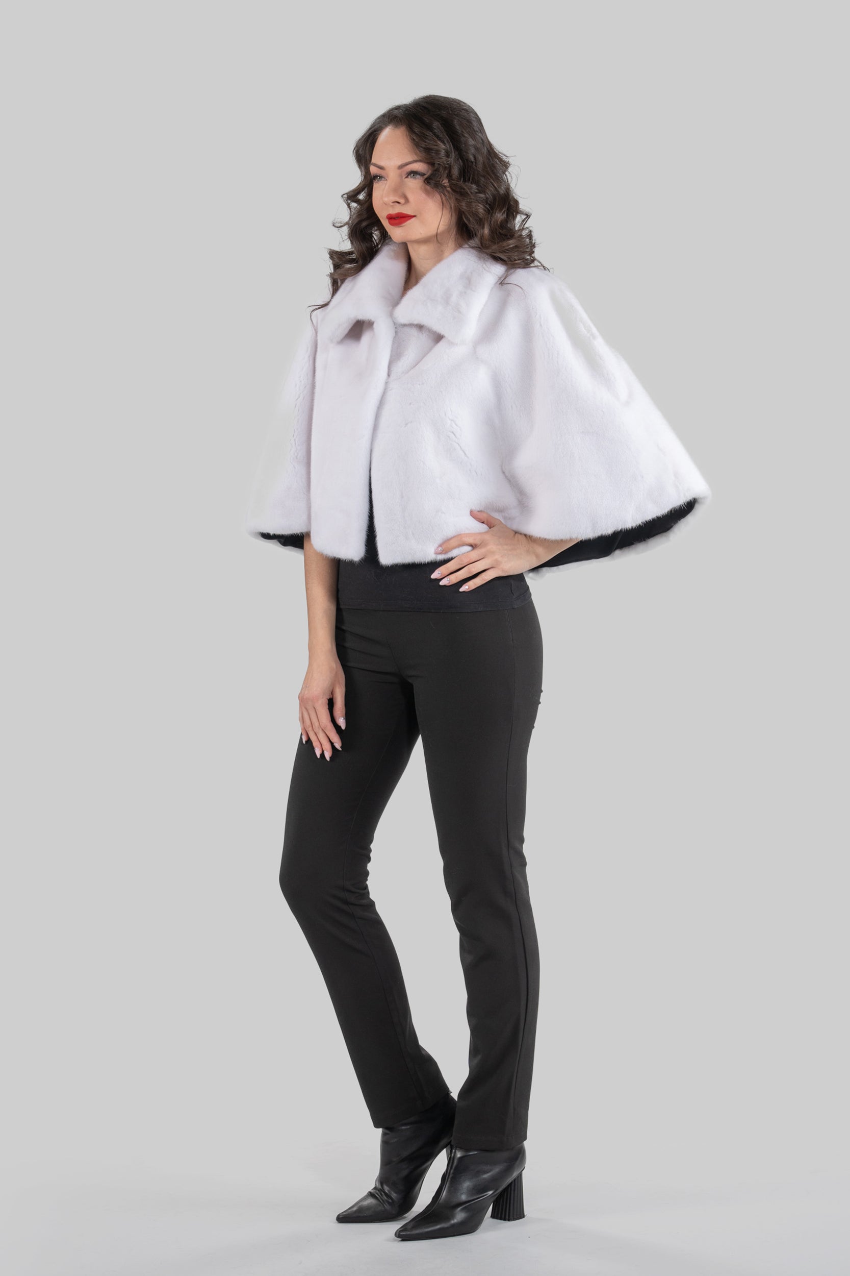 White Mink Bonbon Cape