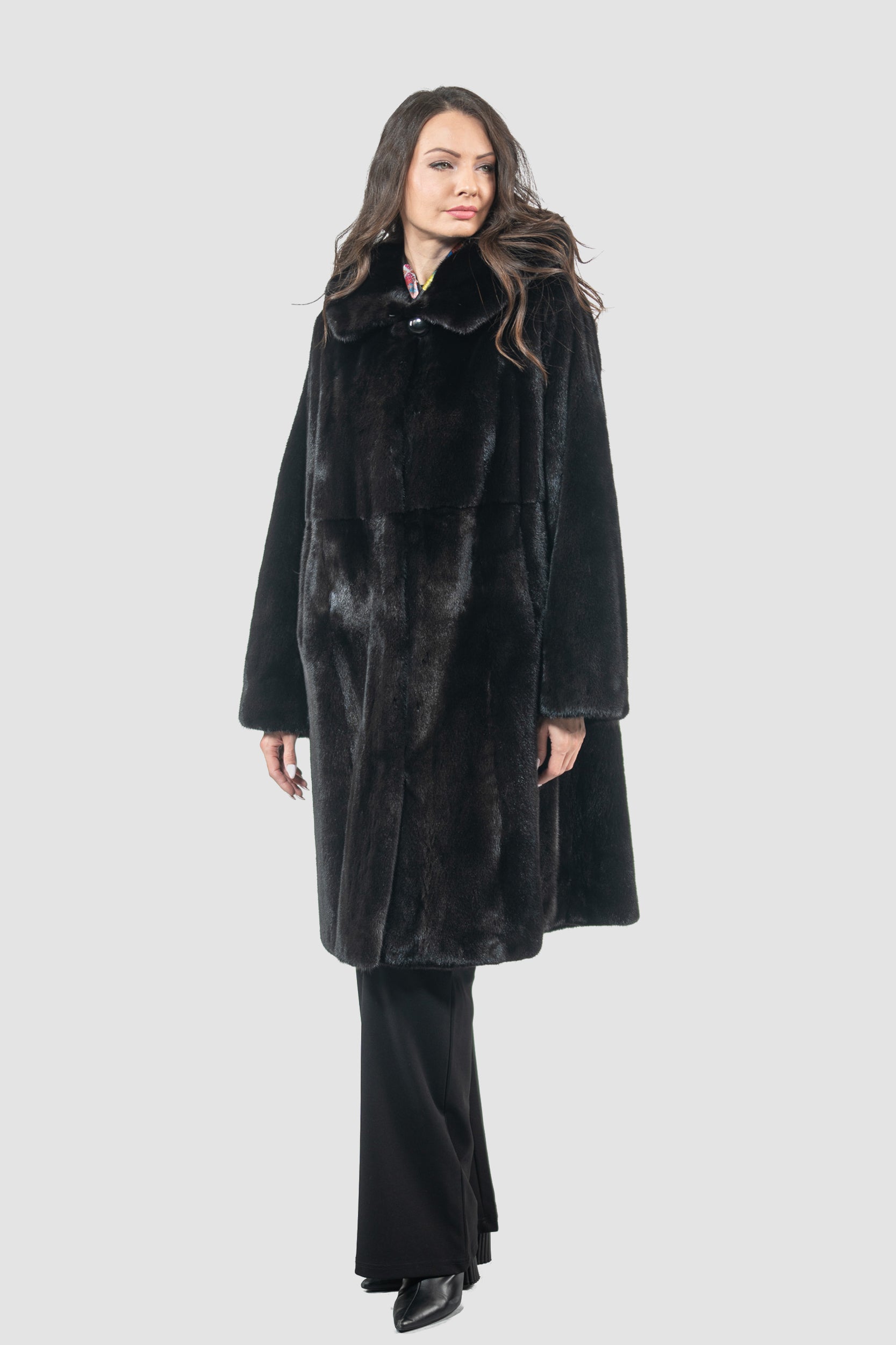 Blackgalama Mink Half Coat With Hood