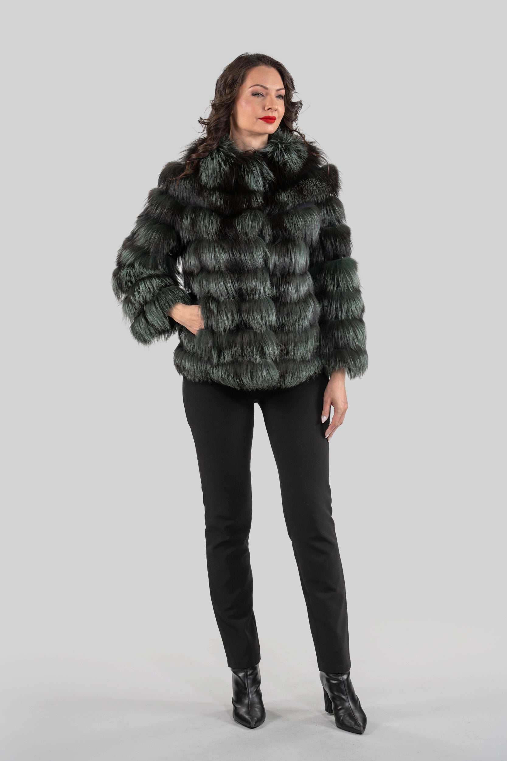 Arizante Fox Collarless Jacket