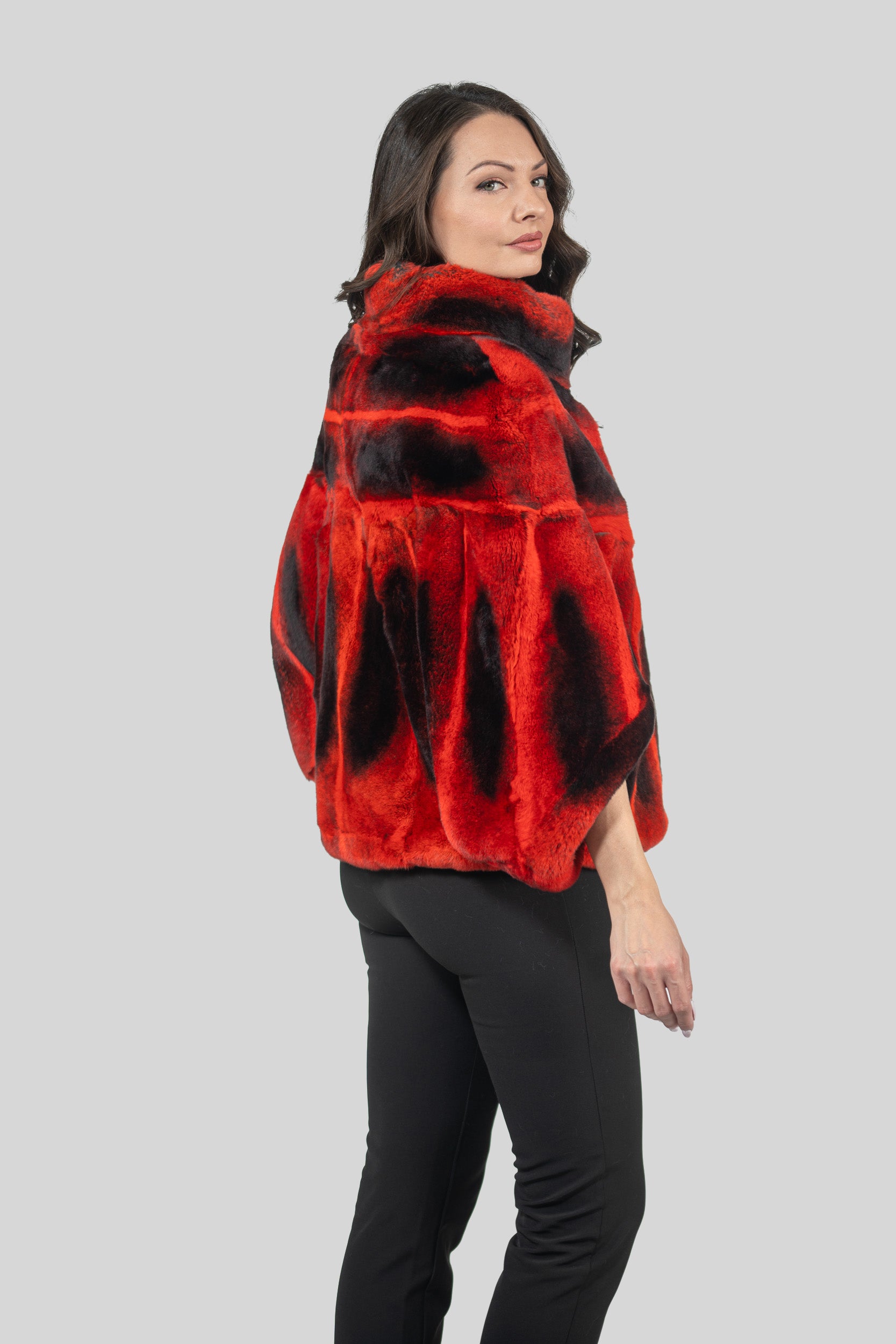 Red Rex Rabbit Cape