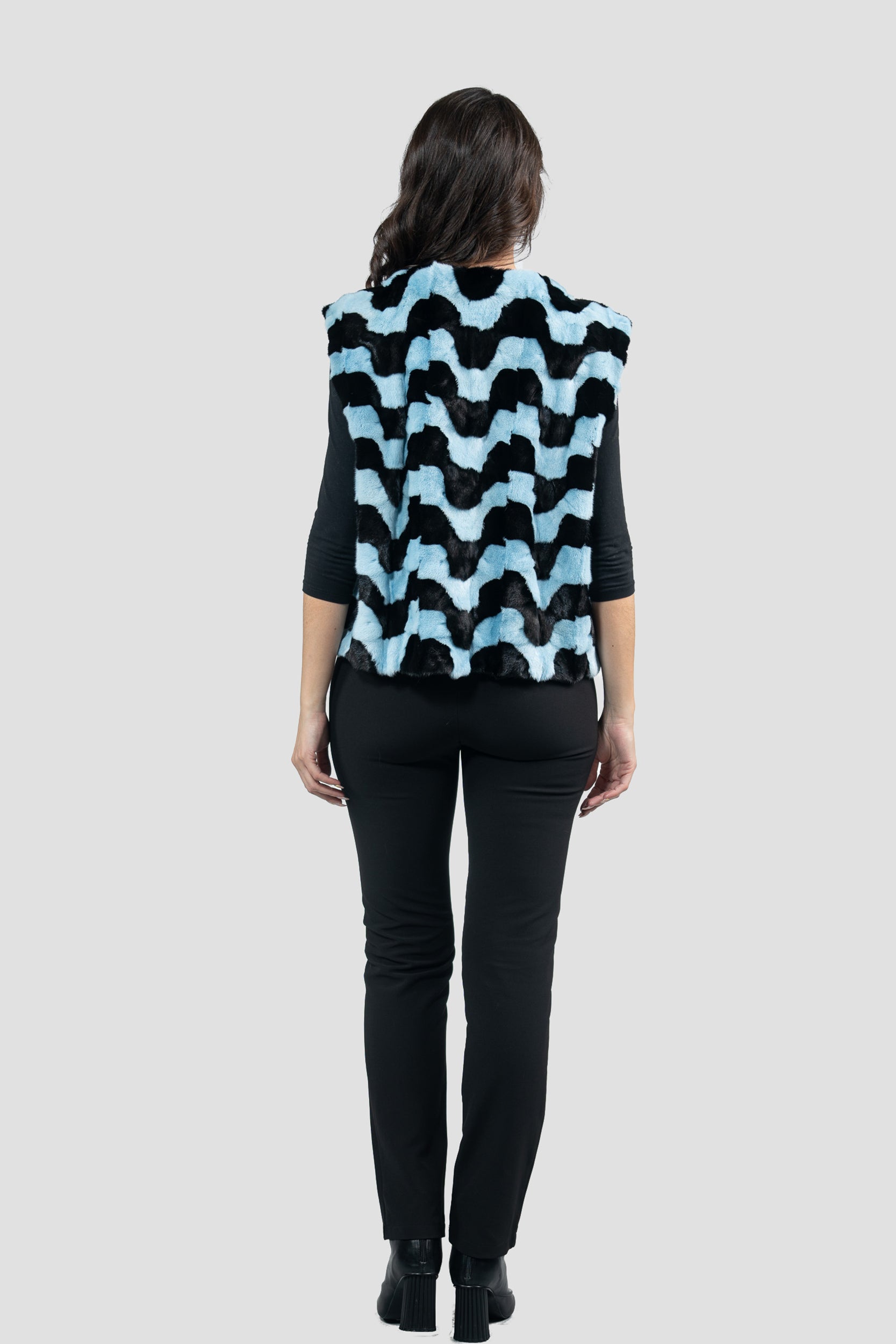 Blue Mink Pieced Vest