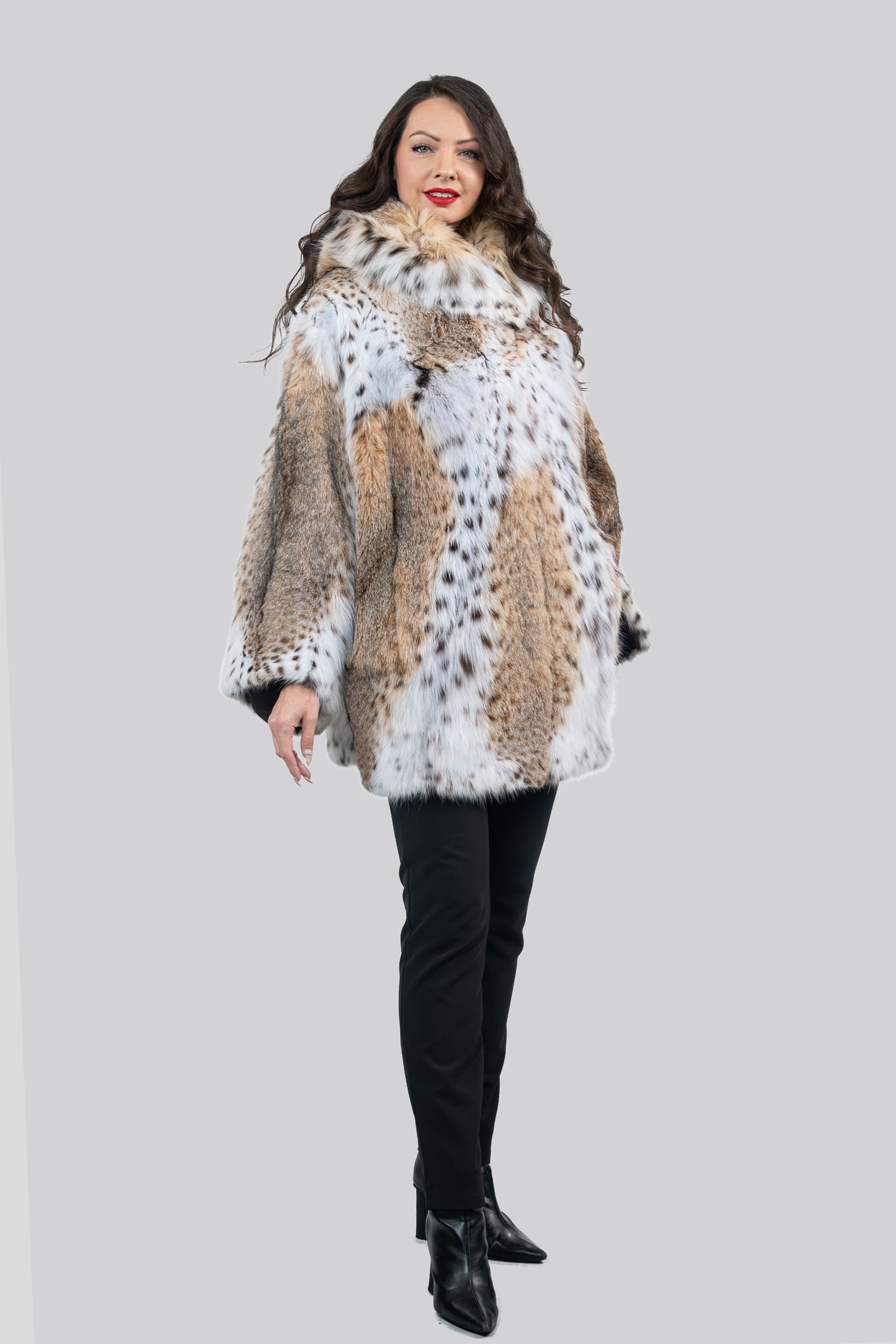 Bobcat Hooded Cape