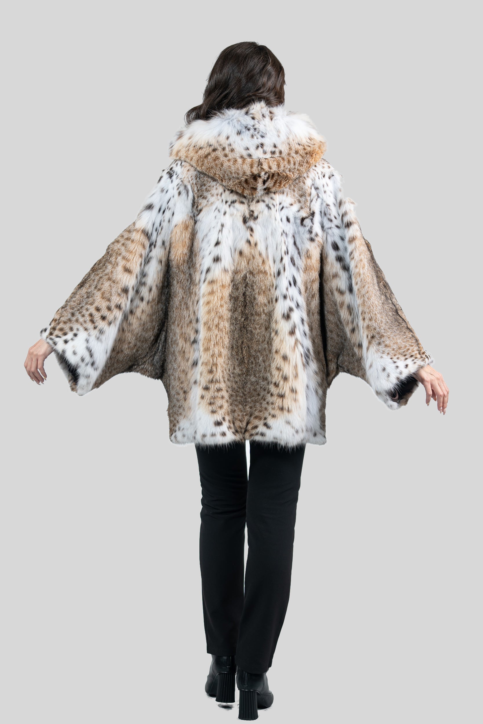 Bobcat Hooded Cape