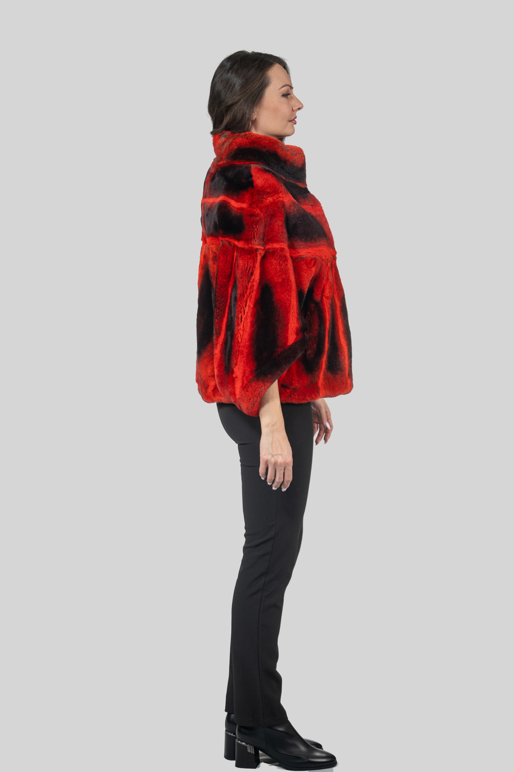 Red Rex Rabbit Cape