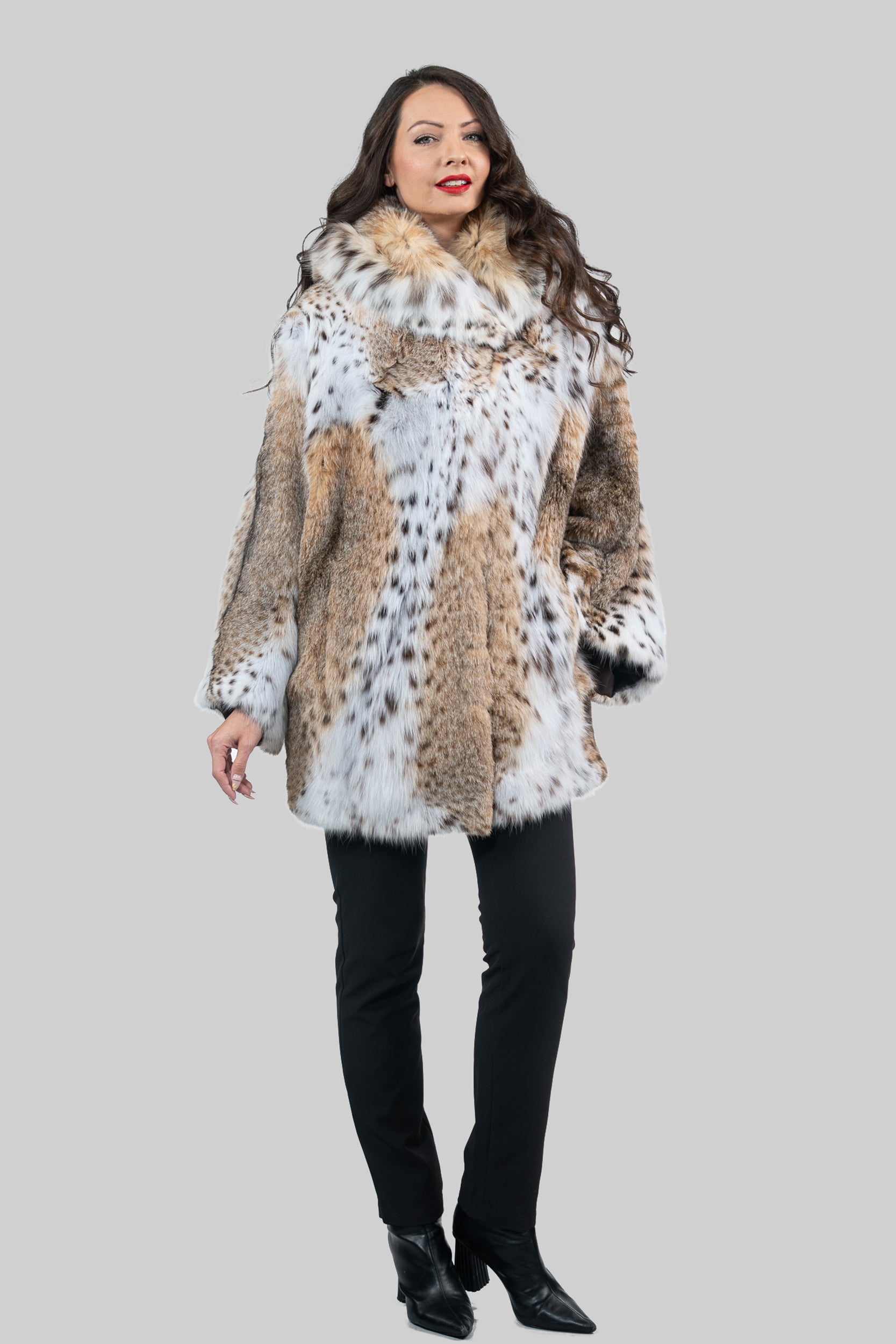 Bobcat Hooded Cape