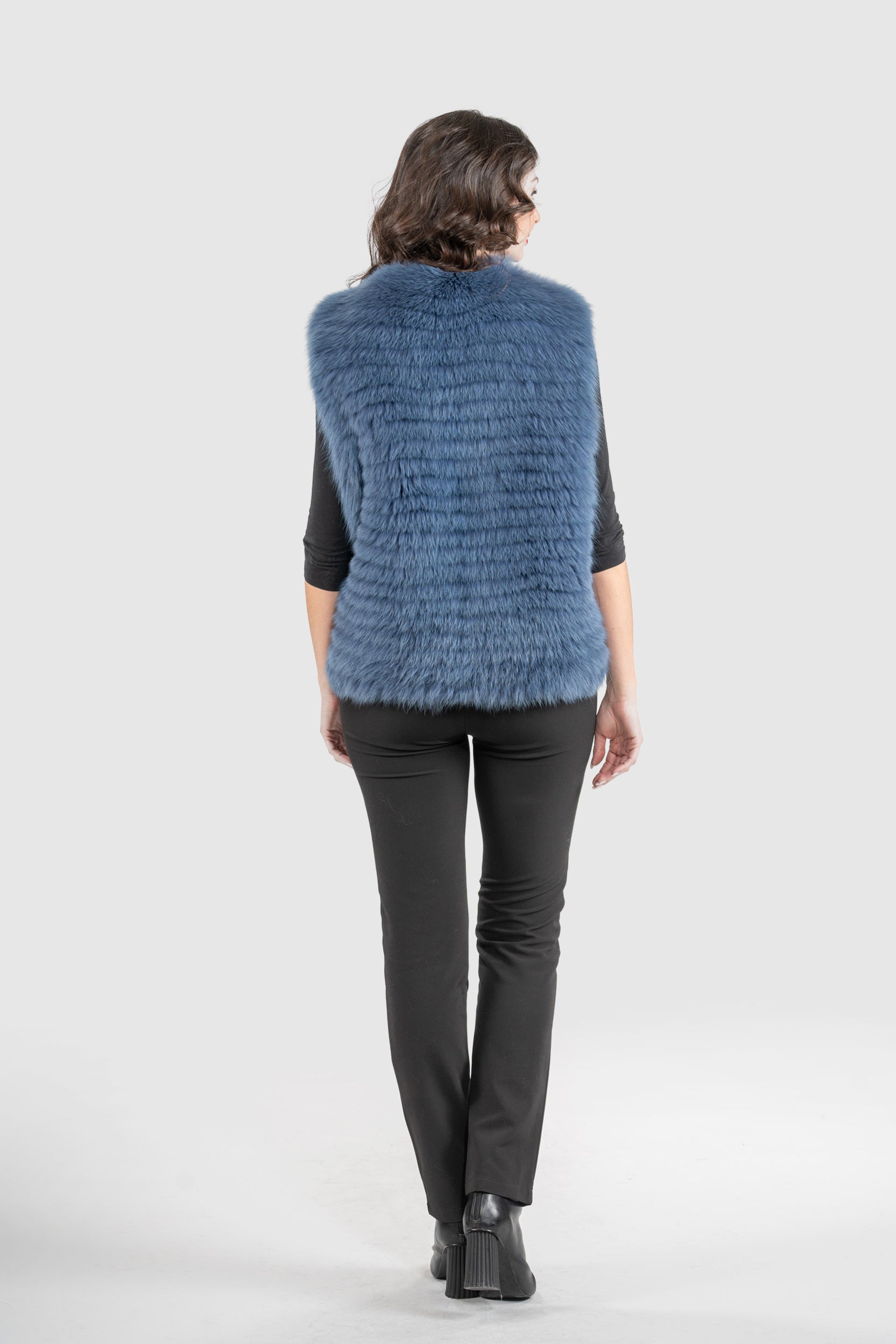 Bluejean Fox Fur Vest
