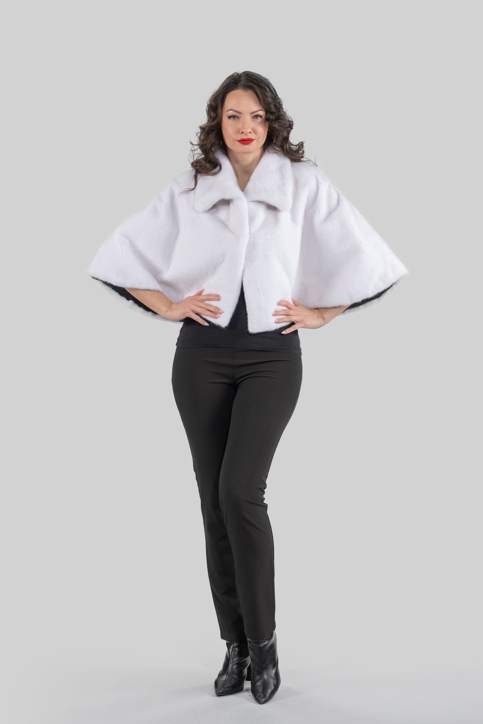 White Mink Bonbon Cape