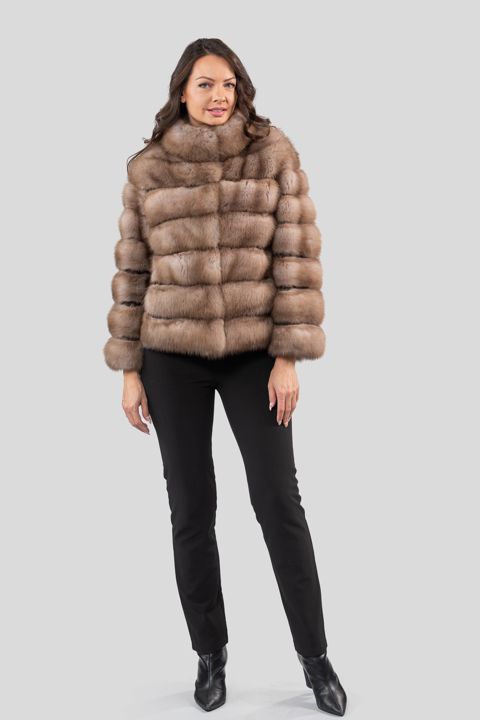 Graphite Baumarten Jacket with Stand Collar