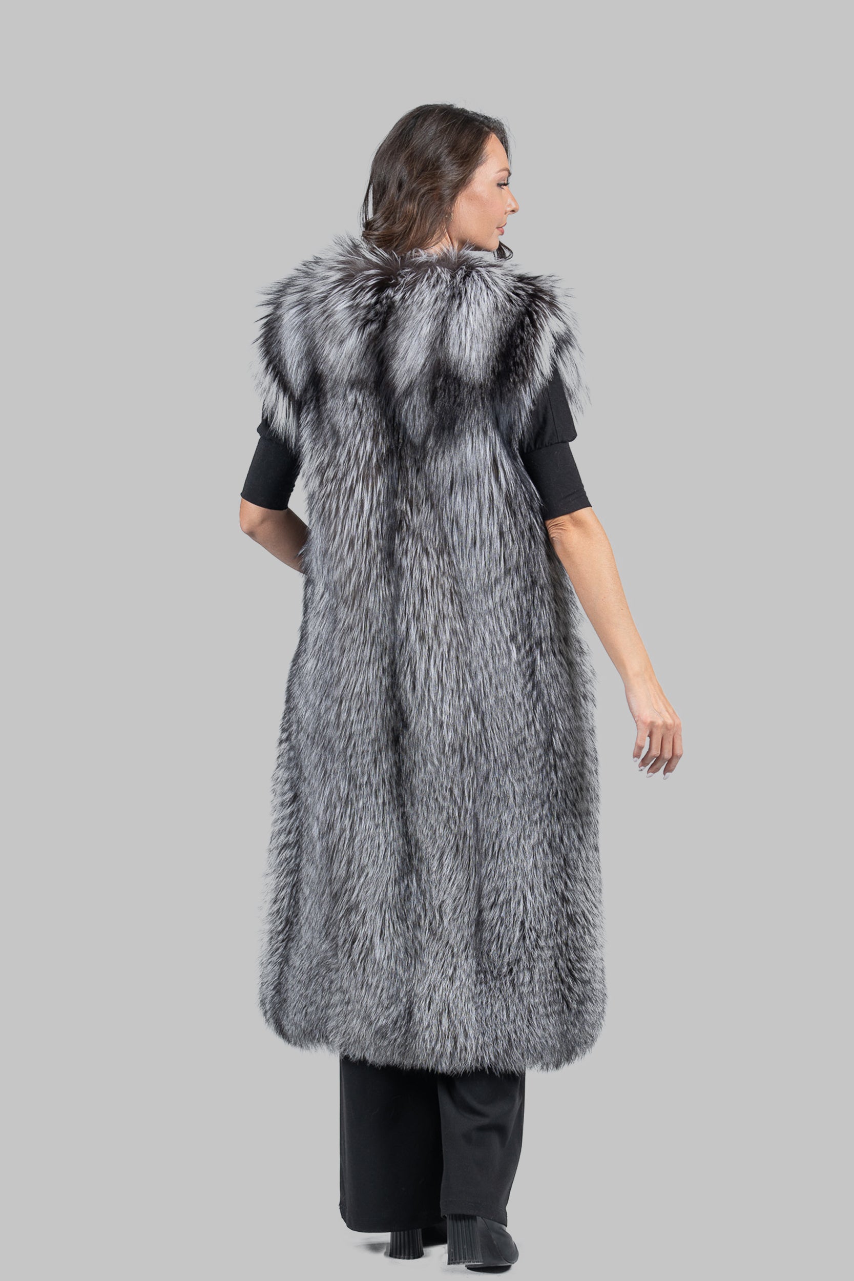 Arizante Full-Length Fox Fur Vest