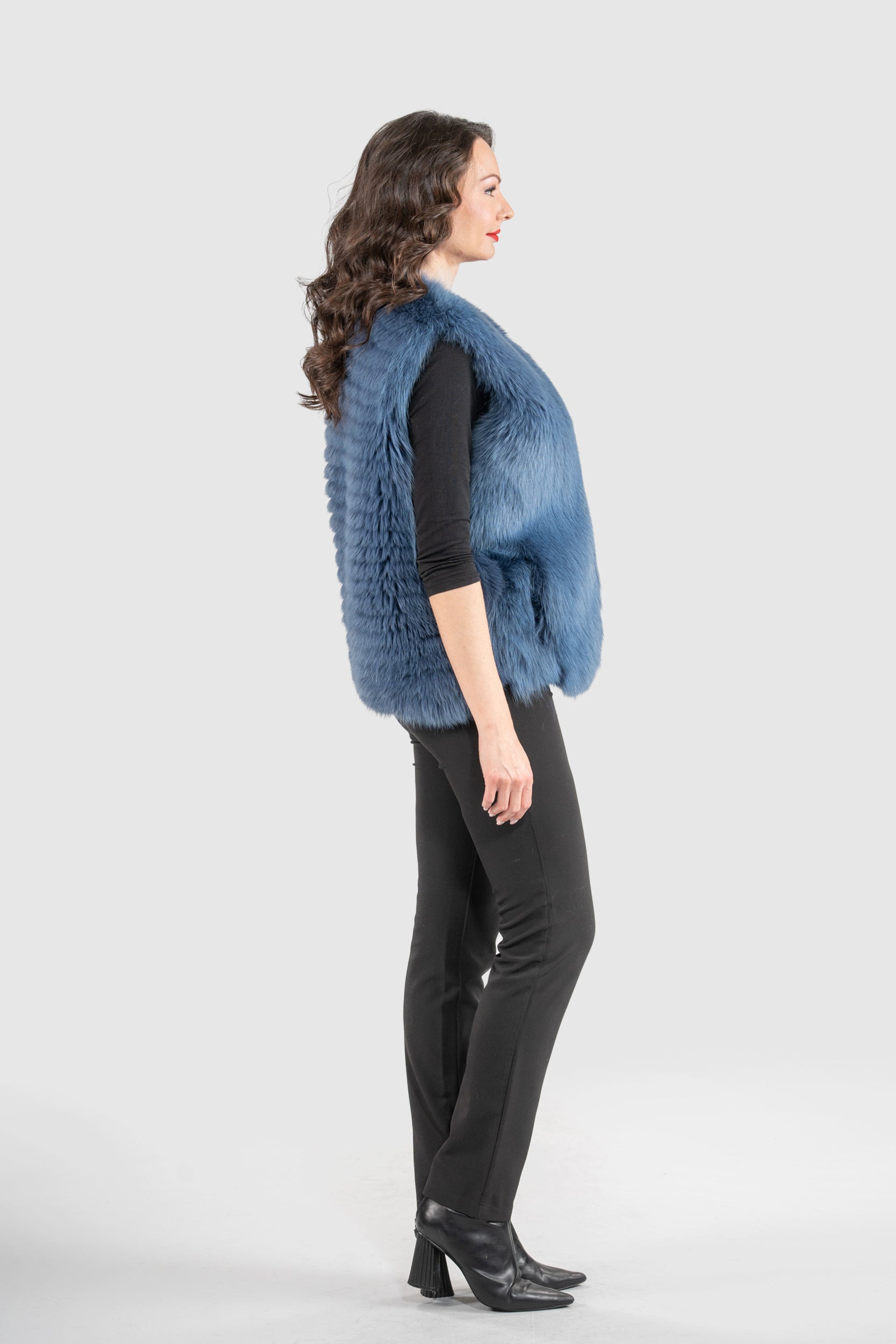 Bluejean Fox Fur Vest
