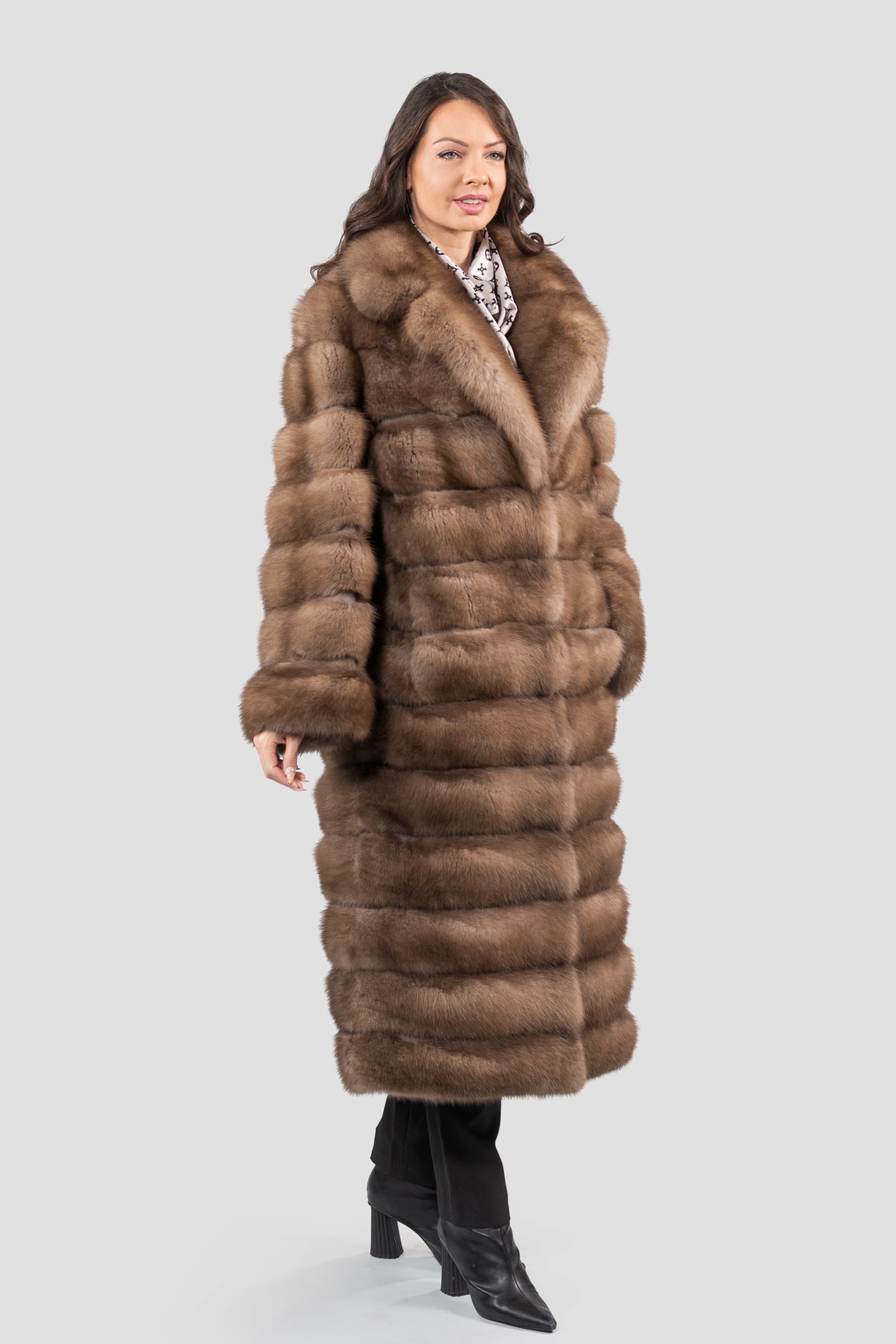 Graphite Baumarten Coat with Notch Collar