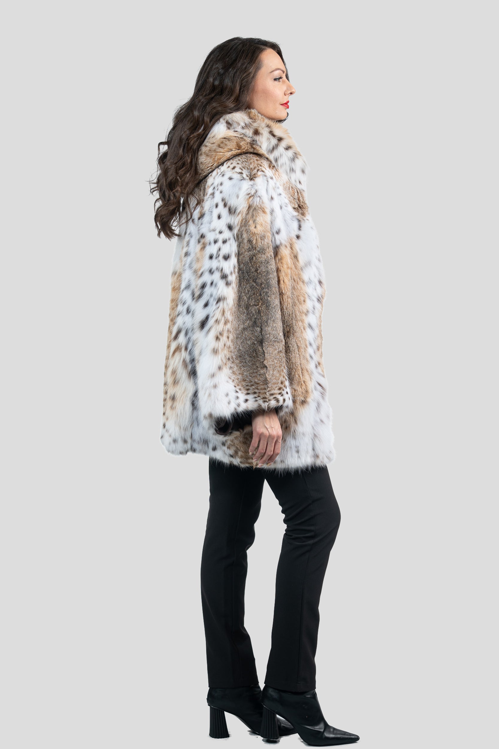 Bobcat Hooded Cape