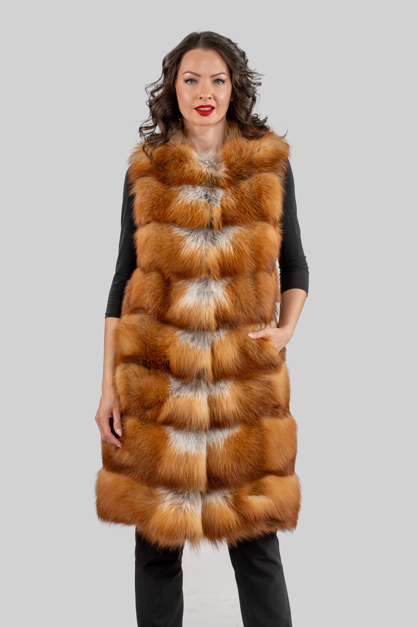Natural Fox Fur Vest