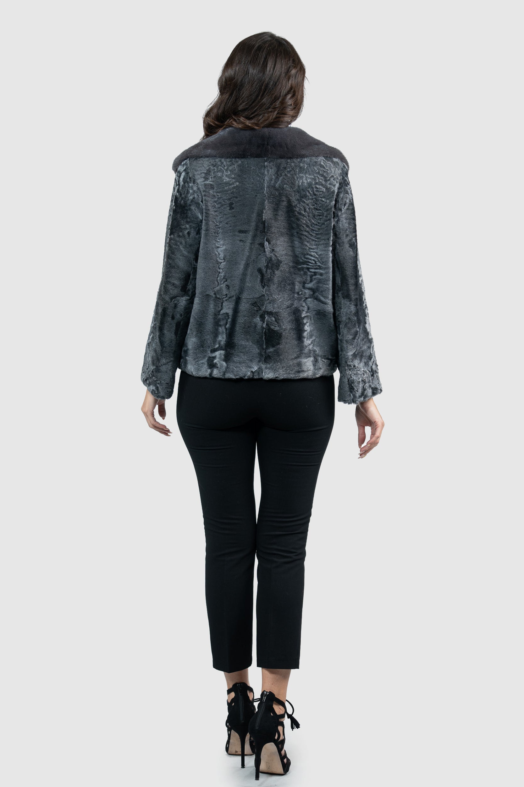 Acciaio Swakara Jacket with Fox Notch Collar