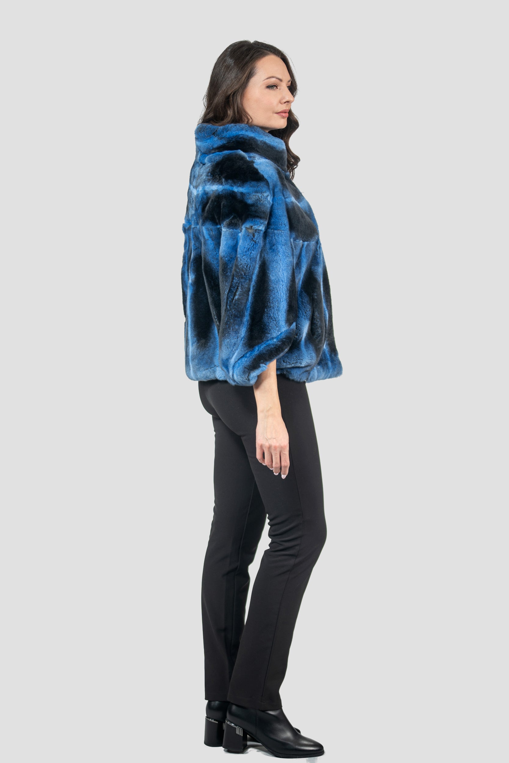 Blue Jean Rex Rabbit Cape
