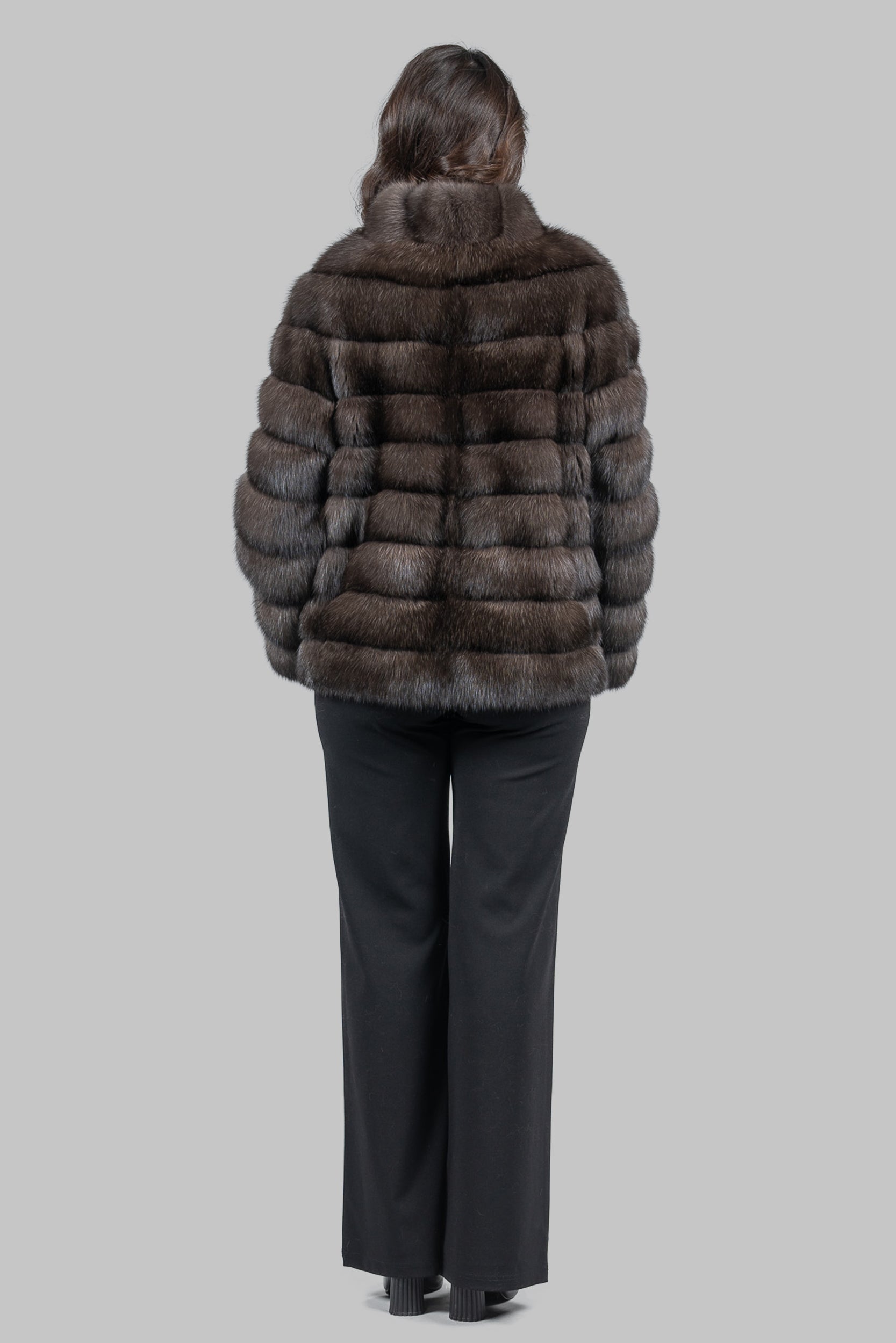 Dark Sable with Smoking Collar Jacket