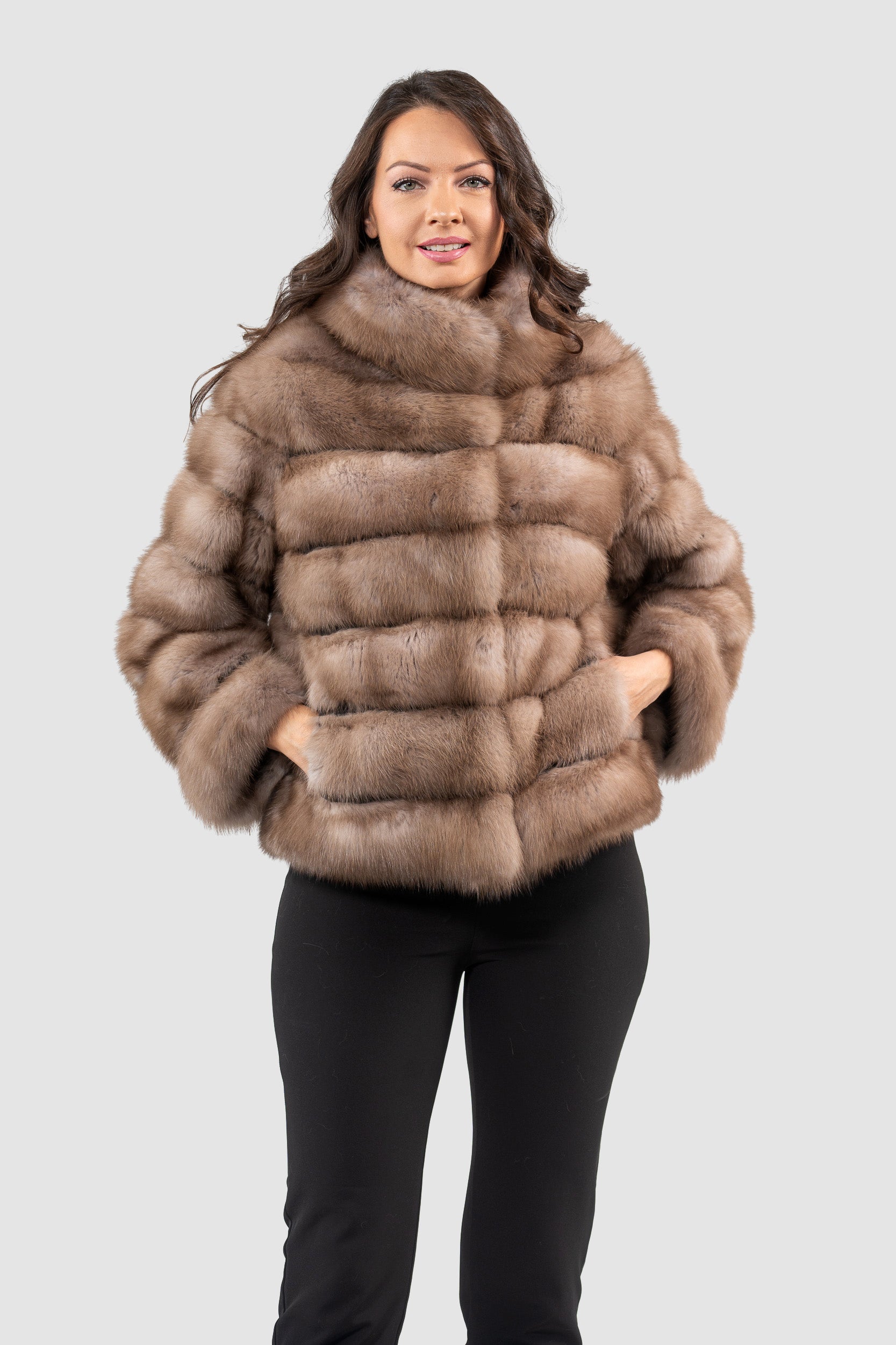 Graphite Baumarten Jacket with Stand Collar