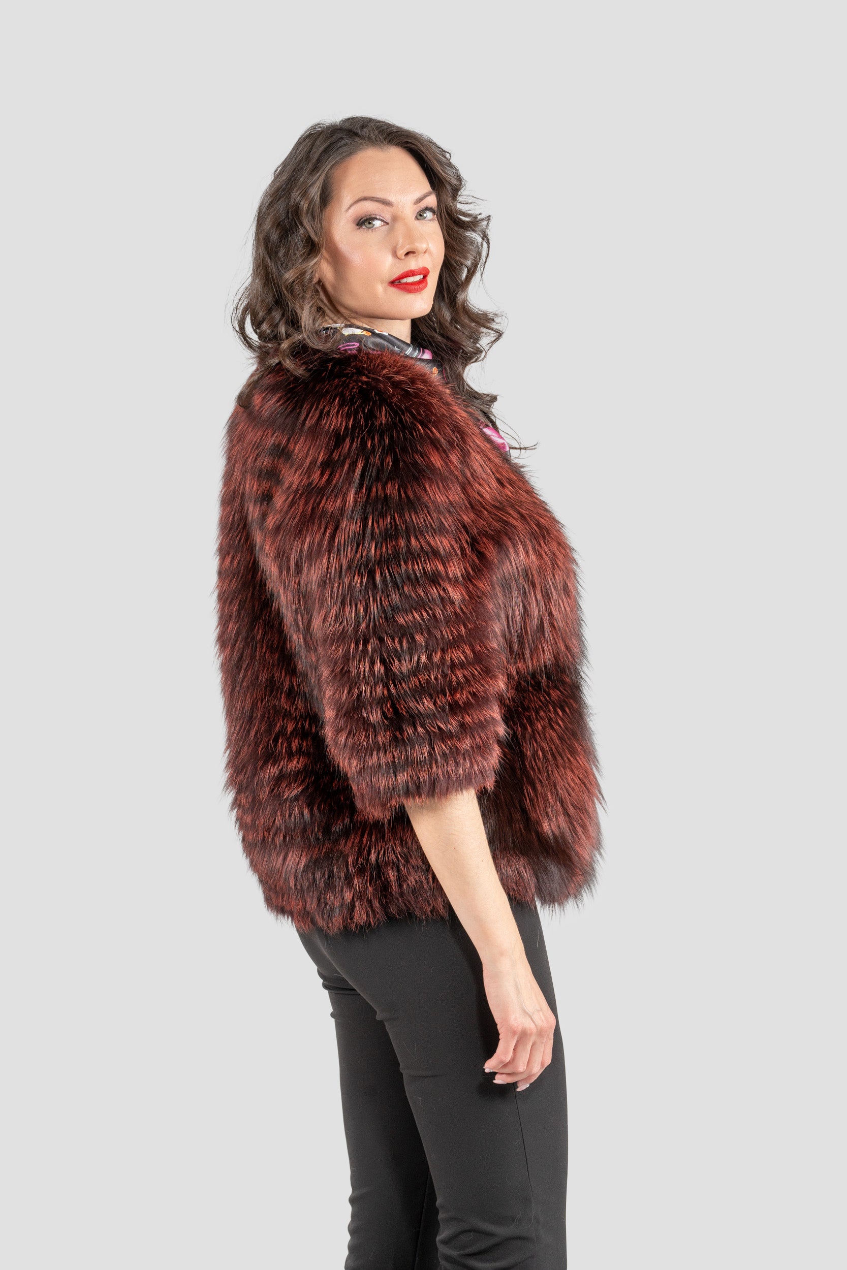 Bordeaux Fox Bolero Jacket
