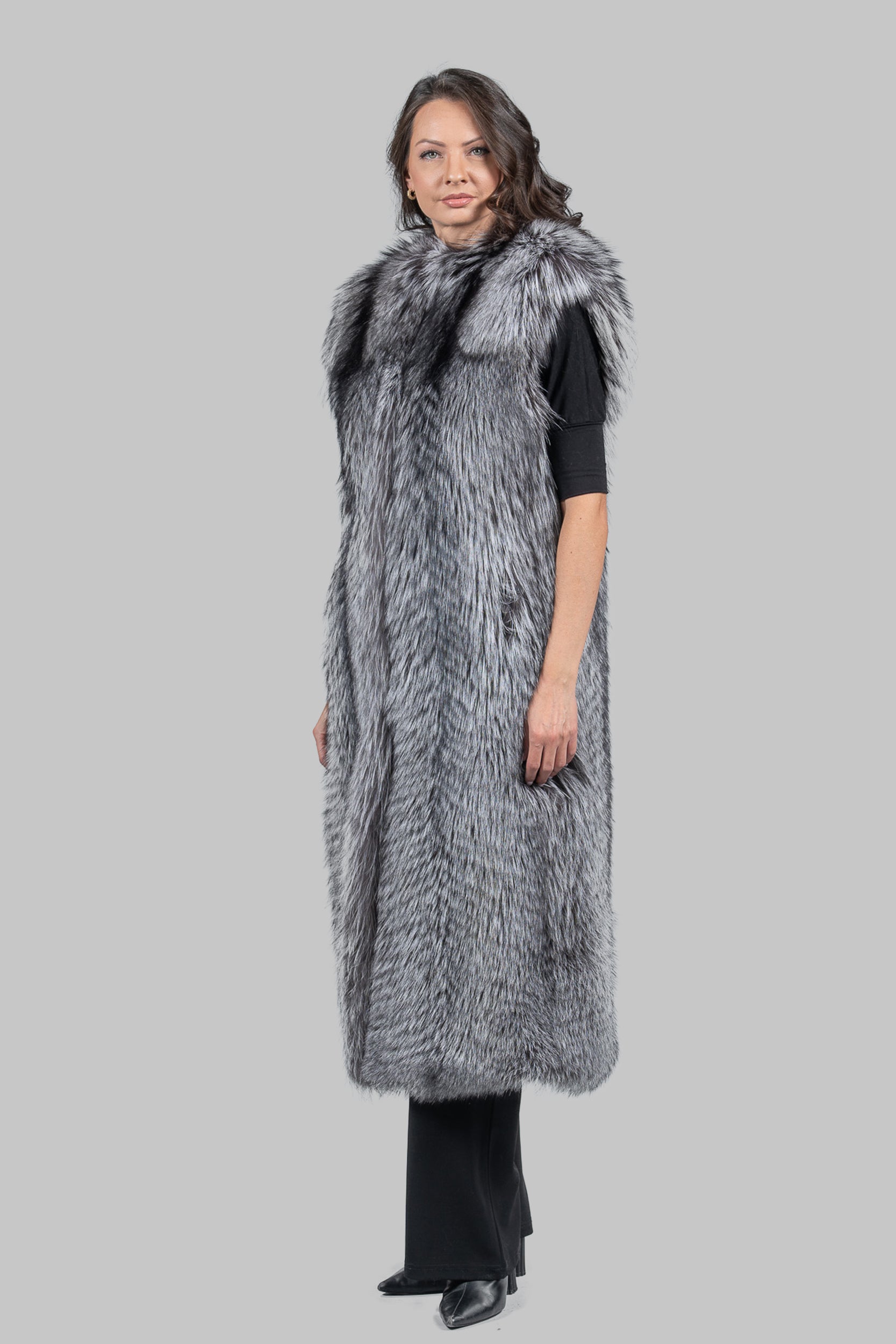 Arizante Full-Length Fox Fur Vest