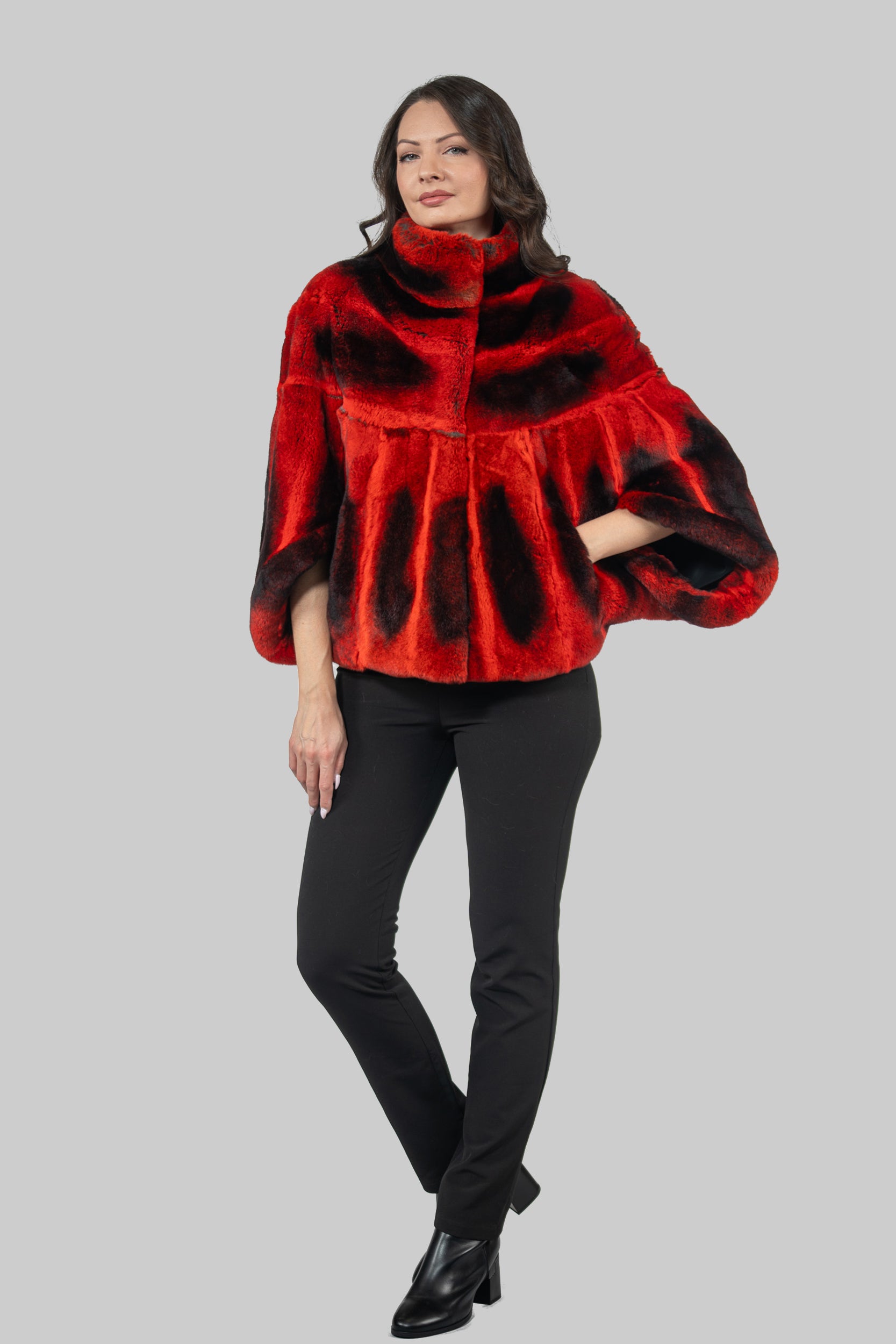 Red Rex Rabbit Cape