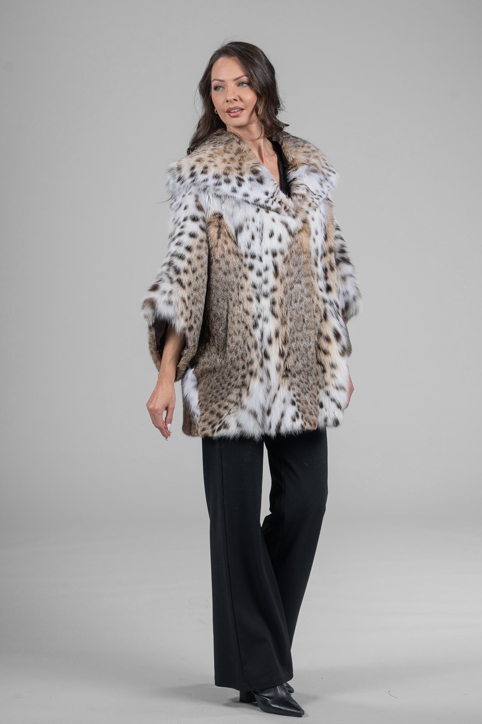 Bobcat Hooded Cape