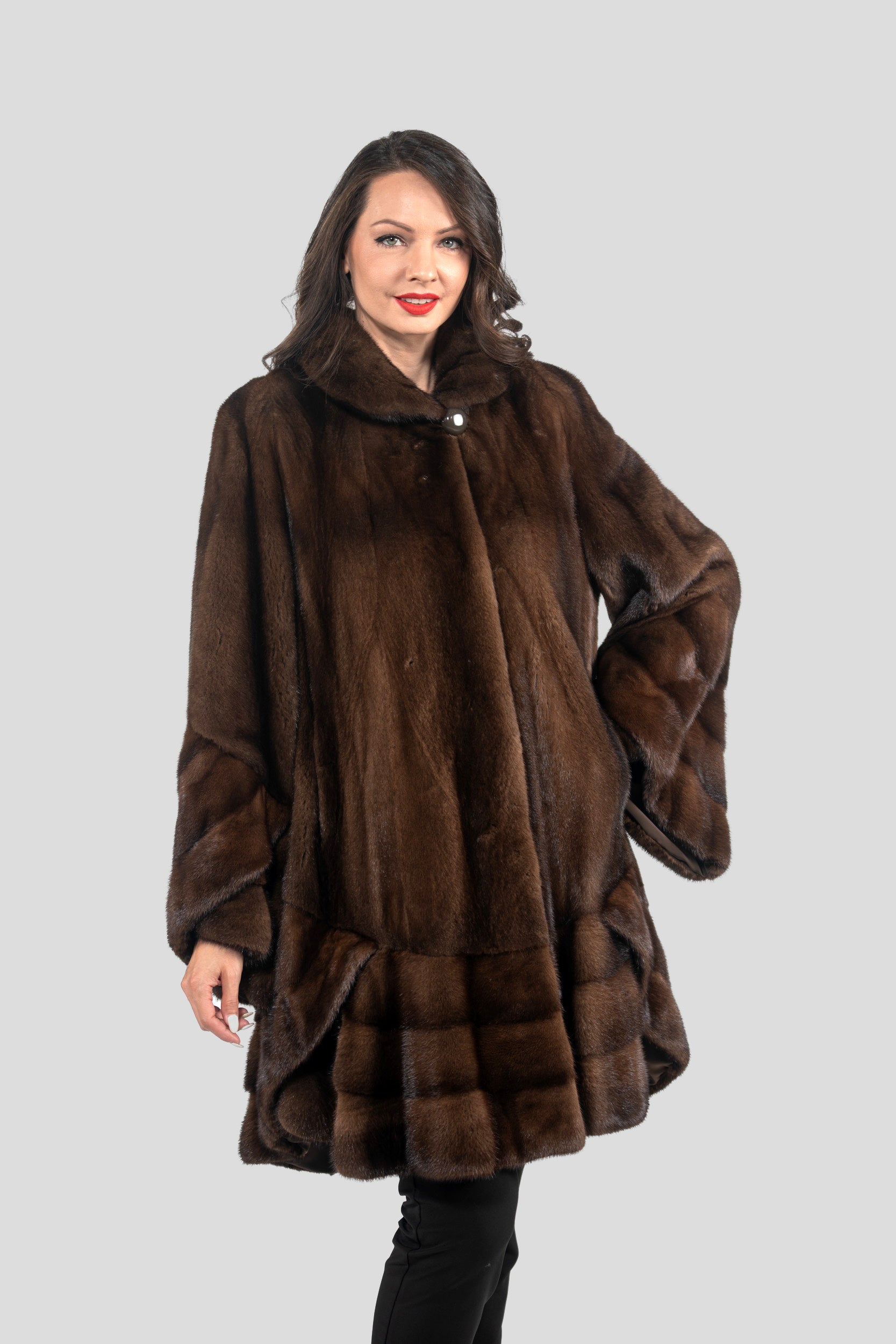Brown Mink Half Coat