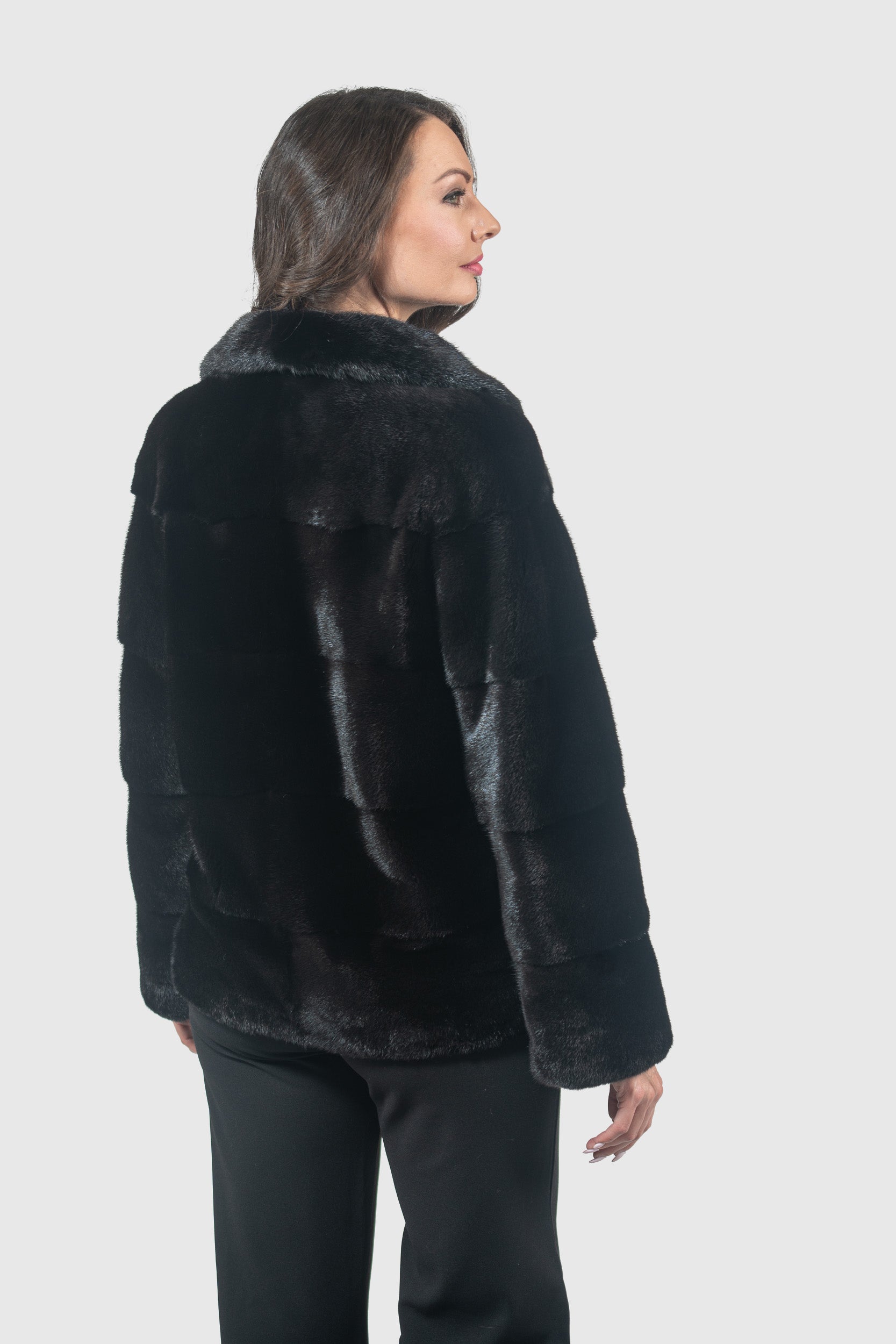 Blackglama Mink Jacket With Notch Collar