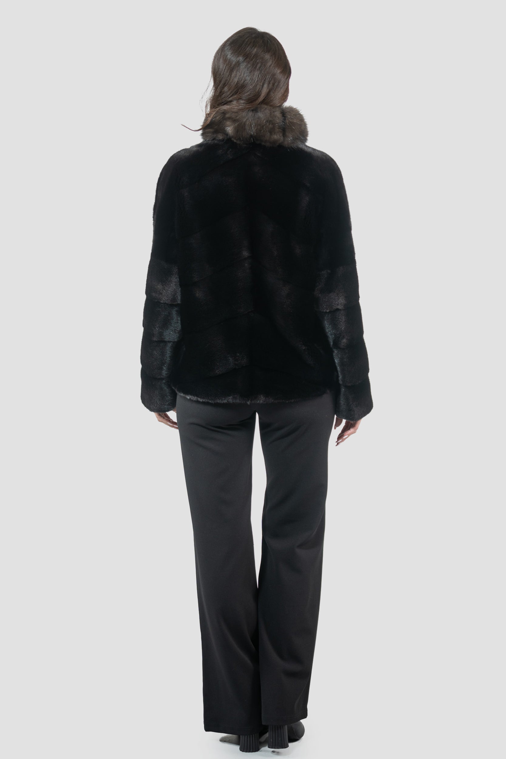 Blackglama Mink Jacket with Russian Sable Trim