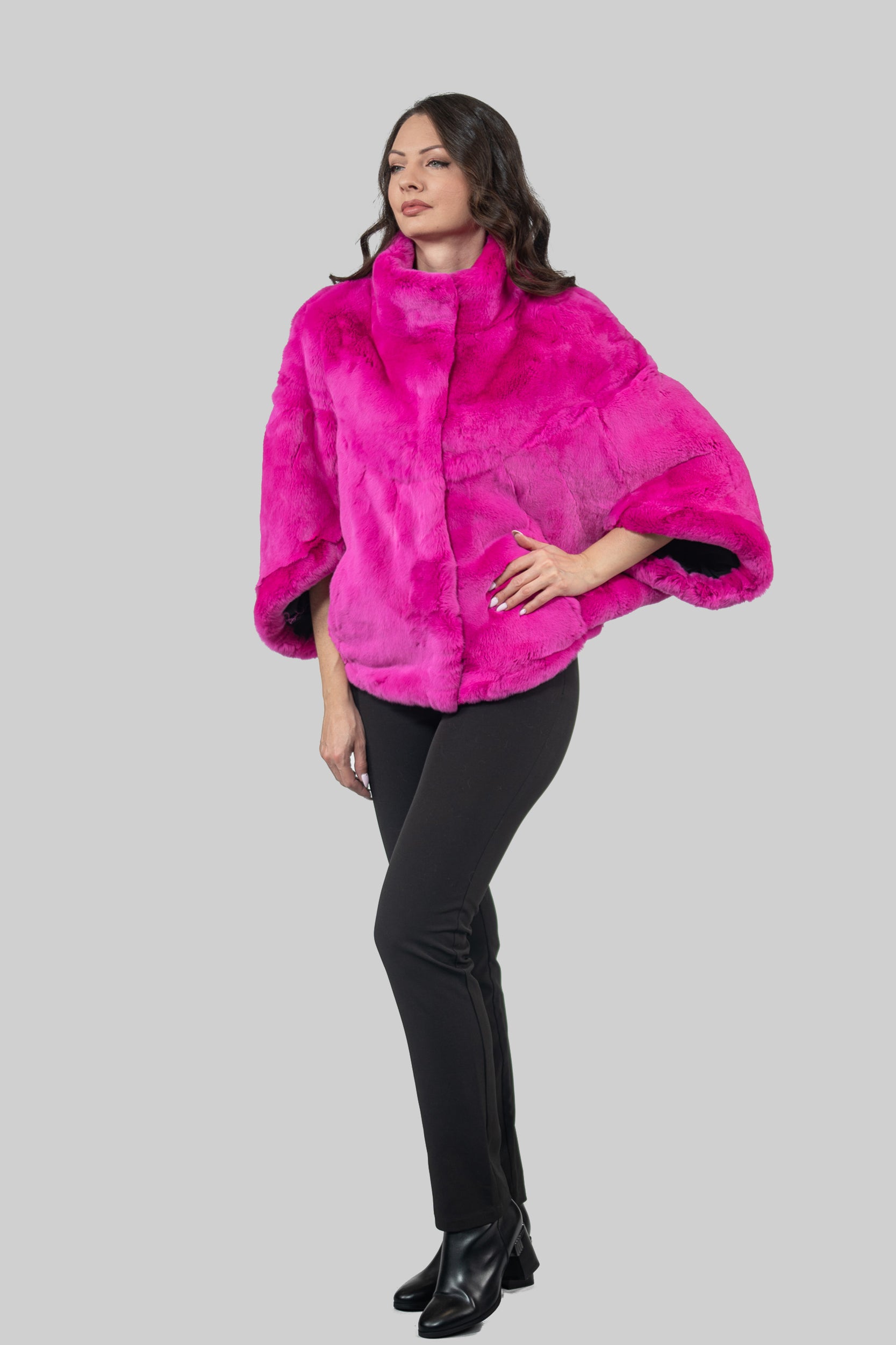 Barbie Pink Rex Rabbit Cape