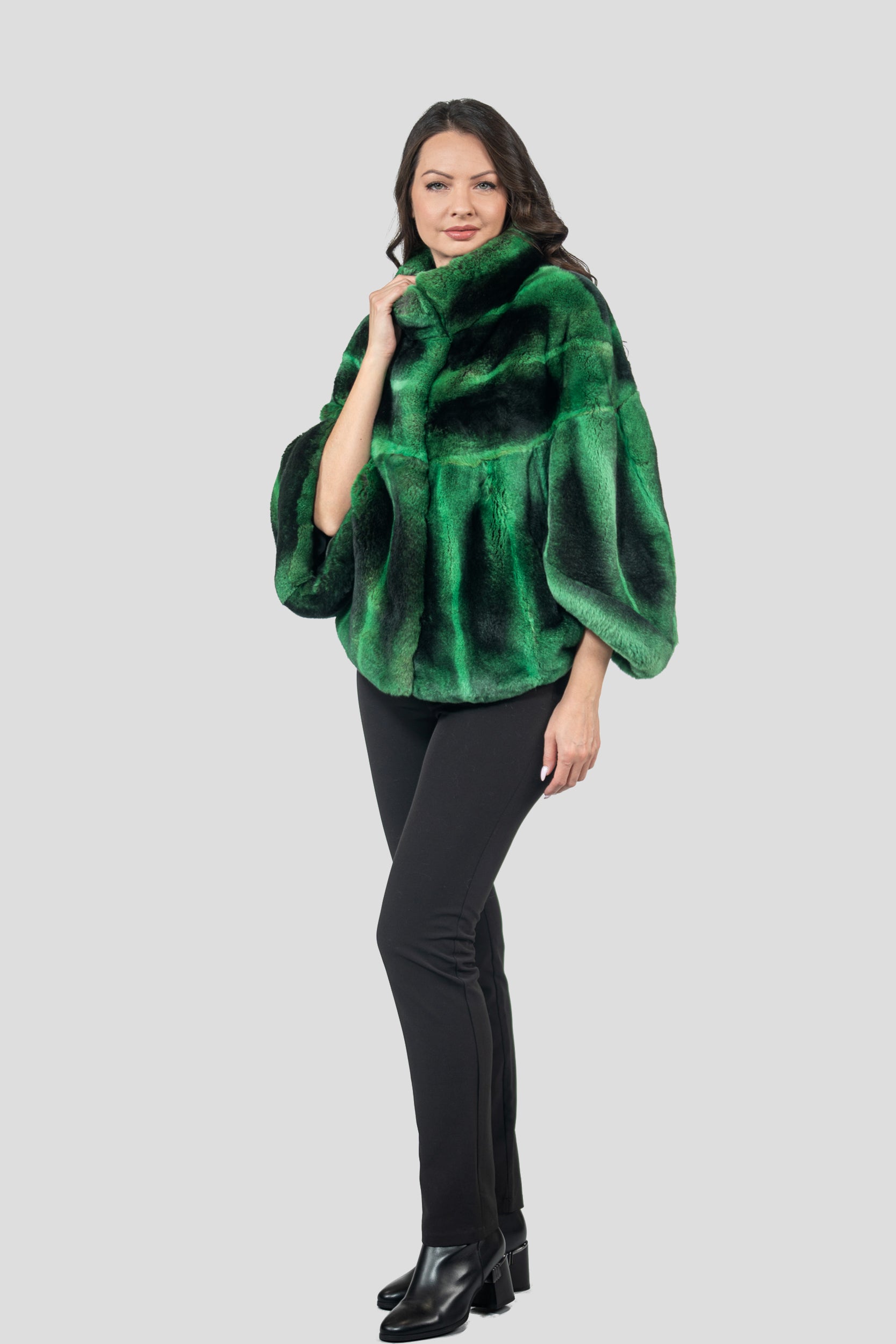 Green Rex Rabbit Cape