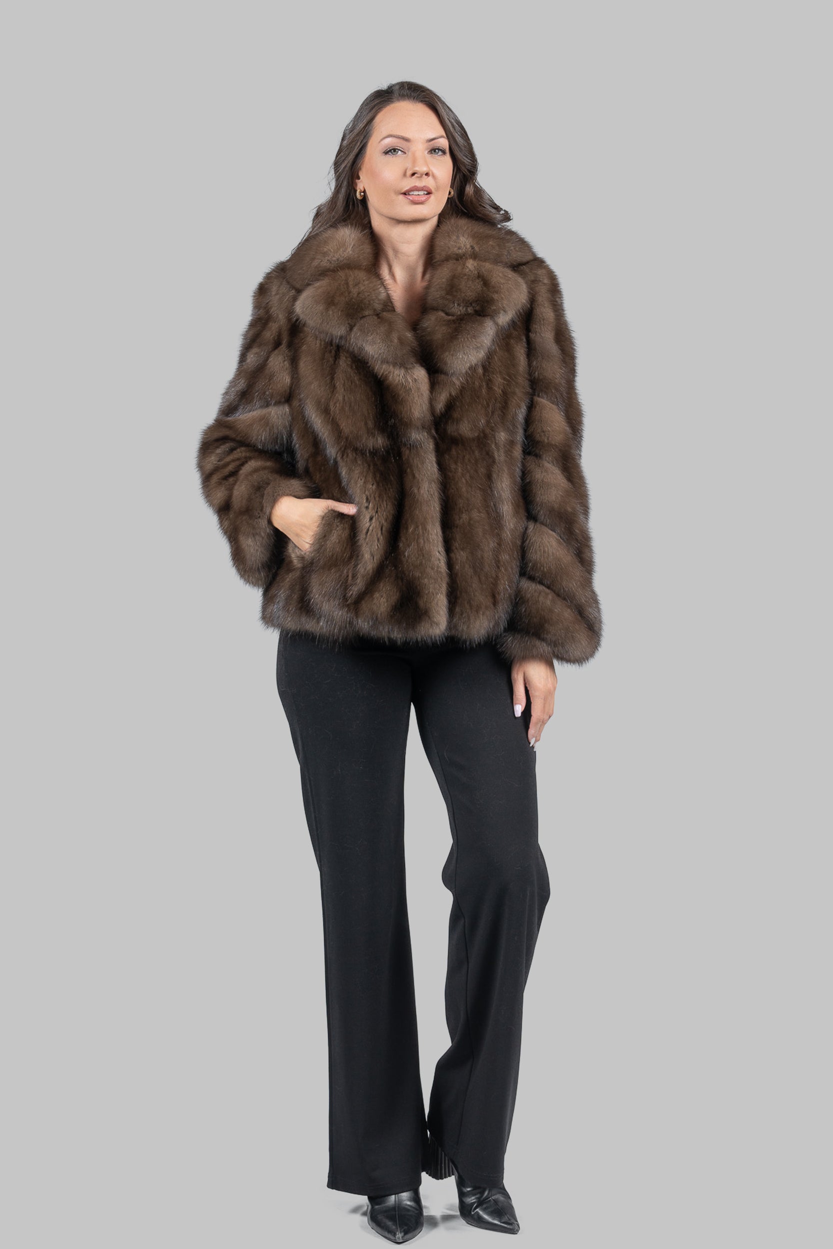 Graphite Baumarten Jacket with Notch Collar