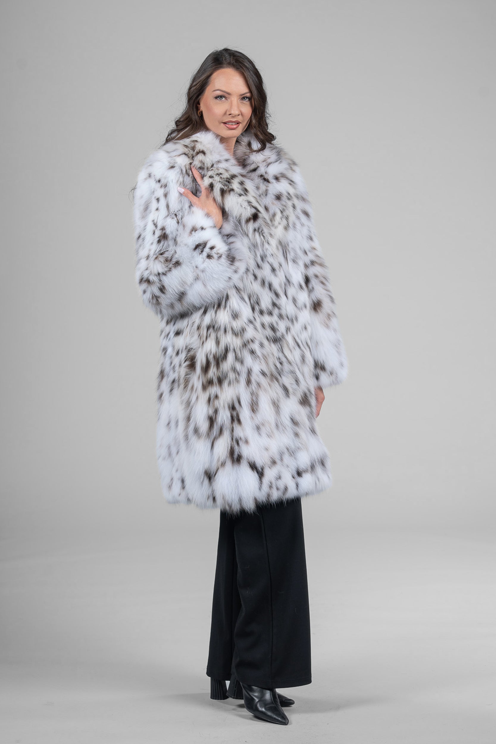 White Lynx Half Coat