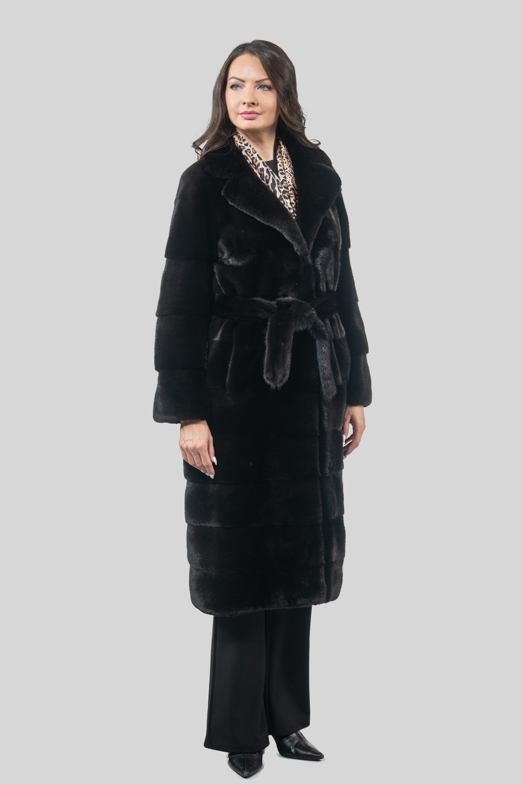 Blackglama Mink Coat with Notch Collar