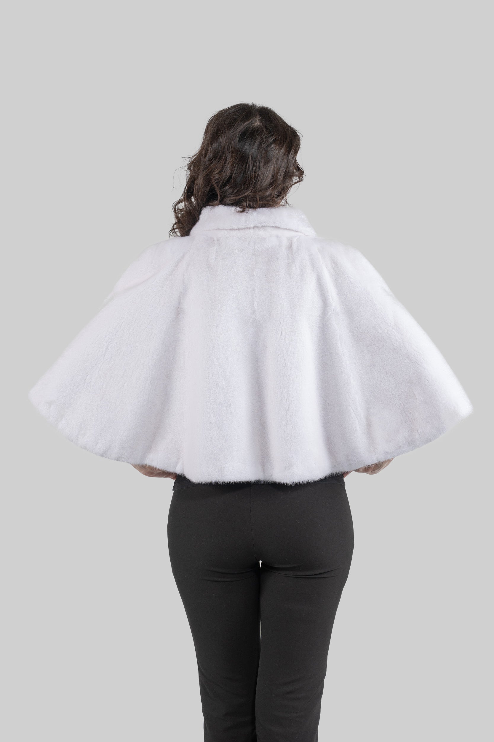 White Mink Bonbon Cape